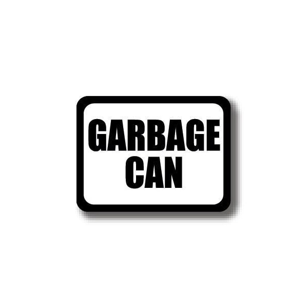 Ergomat 50in x 32in RECTANGLE SIGNS - GARBAGE CAN DSV-SIGN 1600 #2361 -UEN - main